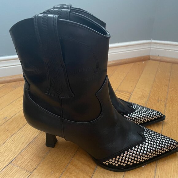 Circus by Sam Edelman Yolanda Metal Western Bootie size 7 - Picture 3 of 9